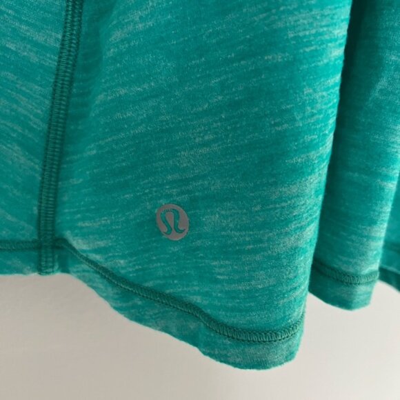 Lululemon Glide And Stride Tank Heathered Viridian Green Size 6 - Picture 3 of 4